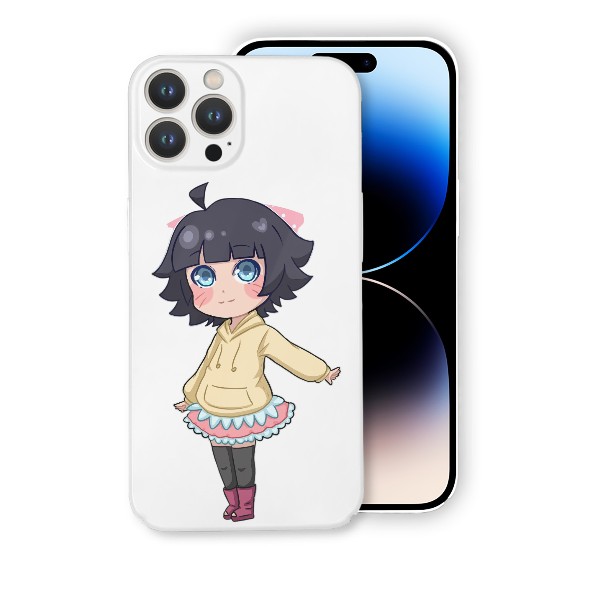 （画像用） NARUTO -ナルト- うずまき ヒマワリ Uzumaki Himawari 【iPhone 14シリーズ対応】ハードケース